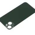 Back Glass With 3M Adhesive For iPhone 13 (No Logo) (Large Camera Hole) (Green)