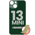 Back Glass With 3M Adhesive For iPhone 13 Mini (No Logo / Large Camera Hole) (Green)