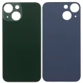 Back Glass With 3M Adhesive For iPhone 13 Mini (No Logo / Large Camera Hole) (Green)
