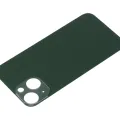 Back Glass With 3M Adhesive For iPhone 13 Mini (No Logo / Large Camera Hole) (Green)