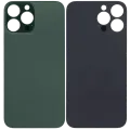 Back Glass With 3M Adhesive For iPhone 13 Pro Max (No Logo / Large Camera Hole) (Alpine Green)
