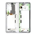 Inner OLED Assembly With Frame For Samsung Galaxy Z Fold 3 5G (US & International) (Refurbished) (Phantom Silver)