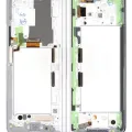 Inner OLED Assembly With Frame For Samsung Galaxy Z Fold 3 5G (US & International) (Service Pack) (Phantom Silver)