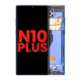 OLED Assembly With Frame For Samsung Galaxy Note 10 Plus / 5G (Aftermarket Plus) (Aura Blue)