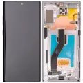 OLED Assembly With Frame For Samsung Galaxy Note 10 Plus / 5G (Aftermarket Plus) (Aura Glow / Silver)