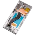 OLED Assembly With Frame For Samsung Galaxy Note 10 Plus / 5G (Aftermarket Plus) (Aura Glow / Silver)