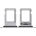 Dual Sim Card Tray Compatible For iPhone 17 Pro / 17 Pro Max (Silver)