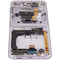 Inner OLED Assembly With Frame Compatible For Samsung Galaxy Z Flip 3 5G (US & International) (Aftermarket Plus) (Lavender)