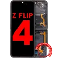 Inner OLED Assembly With Frame For Samsung Galaxy Z Flip 4 5G (US & International Version) (Aftermarket Plus) (Graphite)