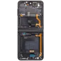 Inner OLED Assembly With Frame For Samsung Galaxy Z Flip 4 5G (US & International Version) (Aftermarket Plus) (Graphite)