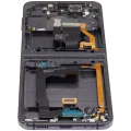 Inner OLED Assembly With Frame For Samsung Galaxy Z Flip 4 5G (US & International Version) (Aftermarket Plus) (Graphite)