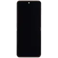 Inner OLED Assembly With Frame Compatible For Samsung Galaxy Z Flip 4 5G (F721) (US & International Version) (Aftermarket Plus) (Pink Gold)