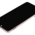 Inner OLED Assembly With Frame Compatible For Samsung Galaxy Z Flip 4 5G (F721) (US & International Version) (Aftermarket Plus) (Pink Gold)