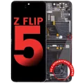Inner OLED Assembly With Frame For Samsung Galaxy Z Flip 5 5G (US & International) (Aftermarket Plus) (Graphite)