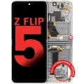 Inner OLED Assembly With Frame For Samsung Galaxy Z Flip 5 5G (US & International) (Aftermarket Plus) (Cream)