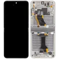 Inner OLED Assembly With Frame For Samsung Galaxy Z Flip 5 5G (US & International) (Aftermarket Plus) (Cream)