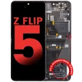 Inner OLED Assembly With Frame Compatible For Samsung Galaxy Z Flip 5 5G (F731) (US & International) (Aftermarket Plus) (Gray)