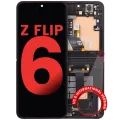 Inner OLED Assembly With Frame For Samsung Galaxy Z Flip 6 5G (US & International) (Aftermarket Plus) (Black)