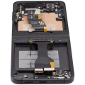 Inner OLED Assembly With Frame For Samsung Galaxy Z Flip 6 5G (US & International) (Aftermarket Plus) (Black)