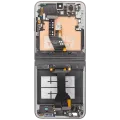 Inner OLED Assembly With Frame For Samsung Galaxy Z Flip 6 5G (US & International) (Aftermarket Plus) (Silver Shadow)