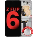 Inner OLED Assembly With Frame Compatible For Samsung Galaxy Z Flip 6 5G (F741) (US & International) (Aftermarket Plus) (White)