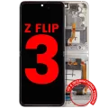 Inner OLED Assembly With Frame Compatible For Samsung Galaxy Z Flip 3 5G (F711) (US & International) (Aftermarket Plus) (Cream)