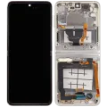 Inner OLED Assembly With Frame Compatible For Samsung Galaxy Z Flip 3 5G (F711) (US & International) (Aftermarket Plus) (Cream)