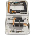 Inner OLED Assembly With Frame Compatible For Samsung Galaxy Z Flip 3 5G (F711) (US & International) (Aftermarket Plus) (Cream)