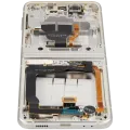 Inner OLED Assembly With Frame Compatible For Samsung Galaxy Z Flip 3 5G (F711) (US & International) (Aftermarket Plus) (Cream)