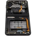 Inner OLED Assembly With Frame Compatible For Samsung Galaxy Z Flip 3 5G (F711) (US & International) (Aftermarket) (Phantom Black)