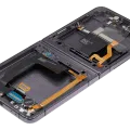 Inner OLED Assembly With Frame For Samsung Galaxy Z Flip 4 5G (US & International Version) (Aftermarket) (Graphite)