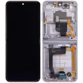 Inner OLED Assembly With Frame Compatible For Samsung Galaxy Z Flip 4 5G (F721) (US & International Version) (Aftermarket) (Bora Purple)