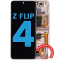 Inner OLED Assembly With Frame Compatible For Samsung Galaxy Z Flip 4 5G (F721) (US & International Version) (Aftermarket) (Pink Gold)