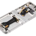Inner OLED Assembly With Frame For Samsung Galaxy Z Flip 5 5G (US & International) (Aftermarket) (Cream)