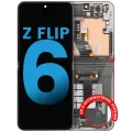 Inner OLED Assembly With Frame For Samsung Galaxy Z Flip 6 5G (US & International) (Aftermarket) (Silver Shadow)