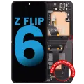 Inner OLED Assembly With Frame For Samsung Galaxy Z Flip 6 5G (US & International) (Aftermarket) (Black)