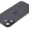 Заднє скло з магнітом MagSafe, NFC і шлейфом спалаху (сумісне) для iPhone 17 (Used OEM Pull: Grade A) (чорний)