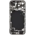 Back Housing W/ Charging Port Flex & Small Parts Compatible For iPhone 17 Pro Max (US Version) (Used OEM Pull: Grade A) (Silver)