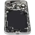 Back Housing W/ Charging Port Flex & Small Parts Compatible For iPhone 17 Pro Max (US Version) (Used OEM Pull: Grade A) (Silver)