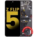 Inner OLED Assembly With Frame Compatible For Samsung Galaxy Z Flip 5 5G (F731) (US & International) (Refurbished) (Phantom Black)
