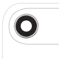 Back Camera Lens With Bracket & Bezel For iPhone Air (Cloud White) (Premium)