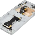 Inner OLED Assembly With Frame Compatible For Samsung Galaxy Z Flip 6 5G (F741) (US & International) (Aftermarket) (White)