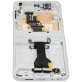 Inner OLED Assembly With Frame Compatible For Samsung Galaxy Z Flip 6 5G (F741) (US & International) (Aftermarket) (White)