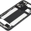 Mid-Frame Housing W/ Charging Port Flex & Small Parts For iPhone Air (US / EU Version) (Used OEM Pull: Grade A) (Space Black)