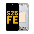 OLED Assembly With Frame For Samsung Galaxy S25 FE 5G (US & International Version) (Refurbished) (White)