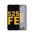 OLED Assembly With Frame For Samsung Galaxy S25 FE 5G (US & International Version) (Refurbished) (Jetblack)