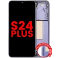 OLED Assembly With Frame Compatible For Samsung Galaxy S24 Plus 5G (US & International Version) (Aftermarket Plus) (Cobalt Violet)