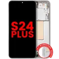 OLED Assembly With Frame For Samsung Galaxy S24 Plus 5G (US & International Version) (Aftermarket Plus) (Marble Grey)
