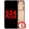 OLED Assembly With Frame For Samsung Galaxy S24 Plus 5G (US & International Version) (Aftermarket Plus) (Sandstone Orange)
