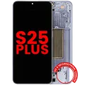 OLED Assembly With Frame For Samsung Galaxy S25 Plus 5G (US & International Version) (Aftermarket Plus) (Icy Blue)